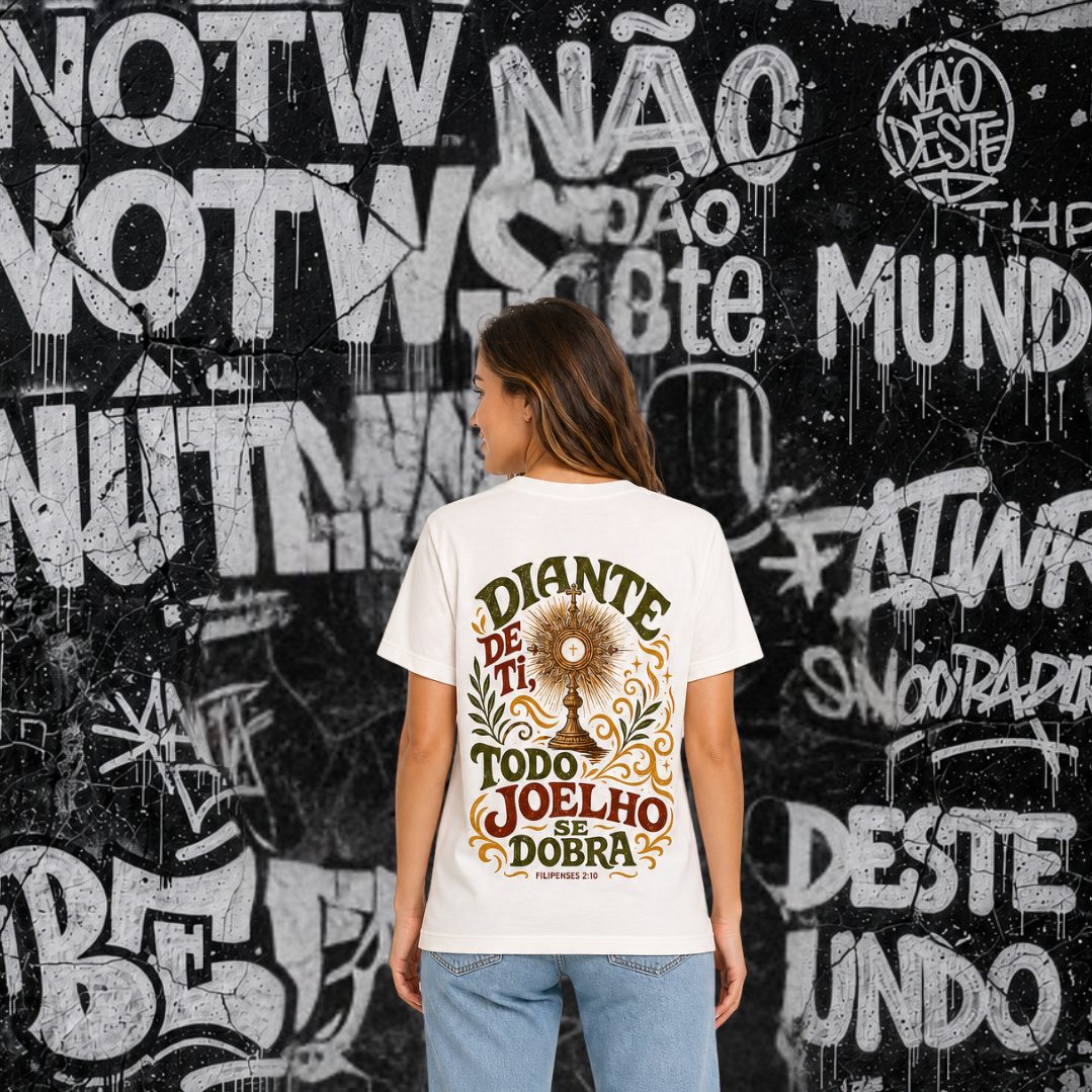 Camisa - Todo joelho se dobrará - Off white